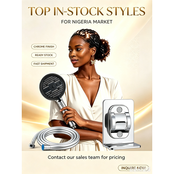 H29 chrome shower handle set,stock